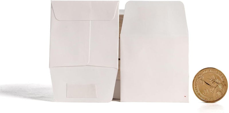 Jsfelye 2 x 2Inches Tiny Coin Envelopes - Self Seal 128-Count Mini Envelopes, Bulk Small Envelope Pockets for Seeds, white - Image 1